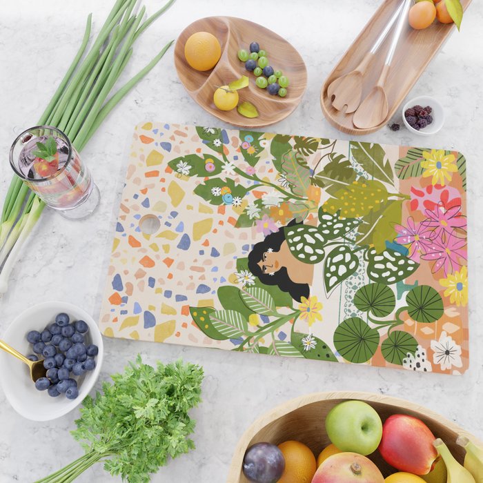 Bathing with Plants Cutting Board Gallery Image 2