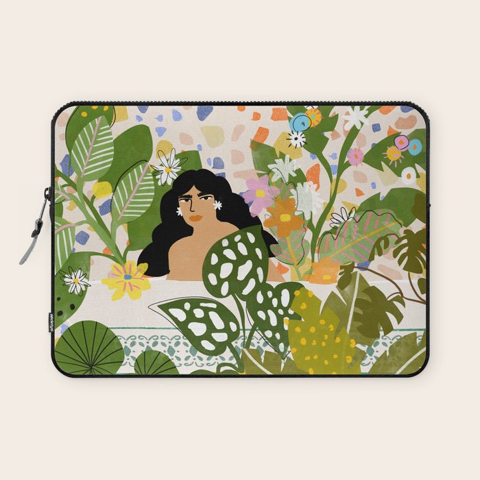 Bathing with Plants Laptop Sleeve Gallery Image 1