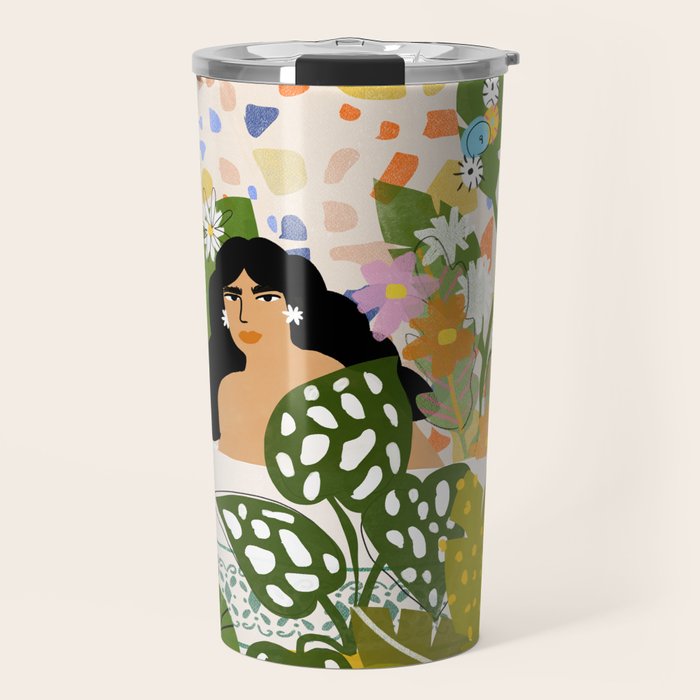 Bathing with Plants Travel Mug Gallery Image 1