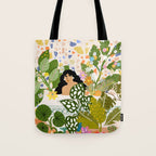 Bathing with Plants Tote Bag Gallery Image 1