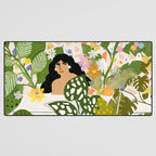 Bathing with Plants Desk Mat Gallery Image 3