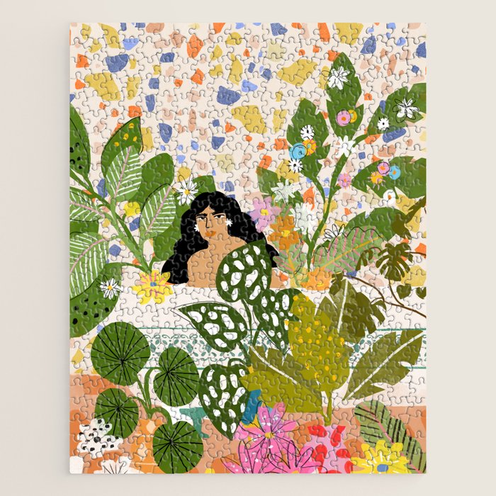 Bathing with Plants Jigsaw Puzzle Gallery Image 1