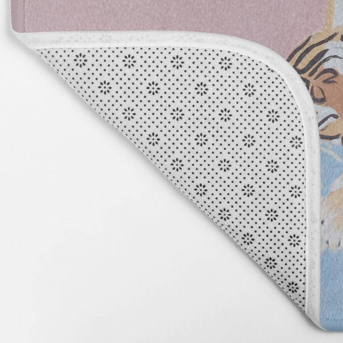 Dreaming Tiger Botanical Bliss Bath Mat Gallery Image 2