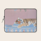 Dreaming Tiger Botanical Bliss Laptop Sleeve Gallery Image 1