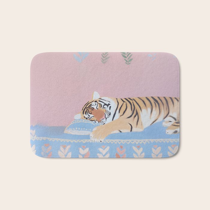 Dreaming Tiger Botanical Bliss Bath Mat Gallery Image 1