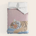 Dreaming Tiger Botanical Bliss Comforter Gallery Image 6