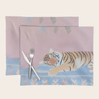 Dreaming Tiger Botanical Bliss Placemat Gallery Image 1