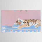 Dreaming Tiger Botanical Bliss Tablecloth Gallery Image 2
