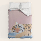 Dreaming Tiger Botanical Bliss Duvet Cover Gallery Image 6