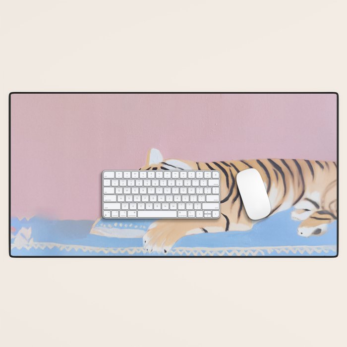 Dreaming Tiger Botanical Bliss Desk Mat Gallery Image 1