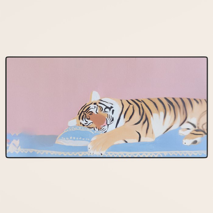 Dreaming Tiger Botanical Bliss Desk Mat Gallery Image 3