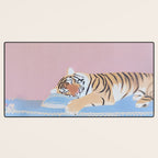 Dreaming Tiger Botanical Bliss Desk Mat Gallery Image 3