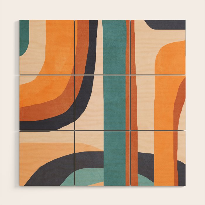 Modern Abstract Art 7 Wood Wall Art Gallery Image 1