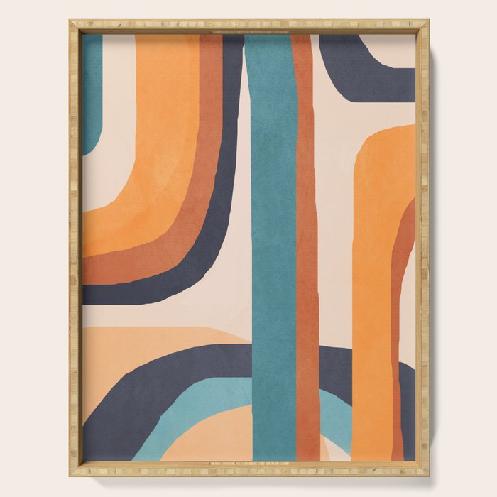 Modern Abstract Art 7 Serving Tray Gallery Image 1