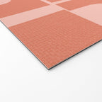 Abstract in tomato red and pink Welcome Mat Gallery Image 2