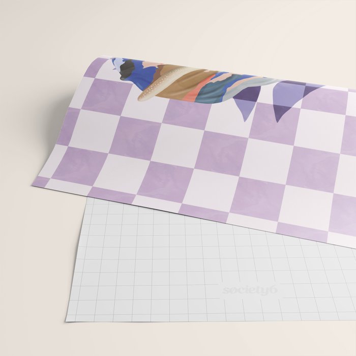 Modern artistic flowery tropical Wrapping Paper Gallery Image 2