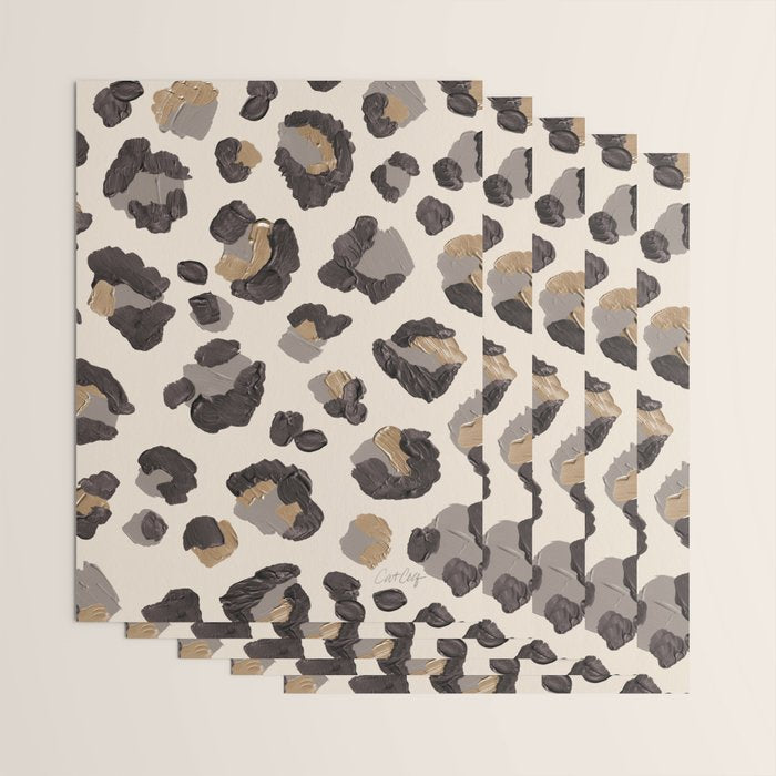 Leopard Print â Neutral Wrapping Paper Gallery Image 3