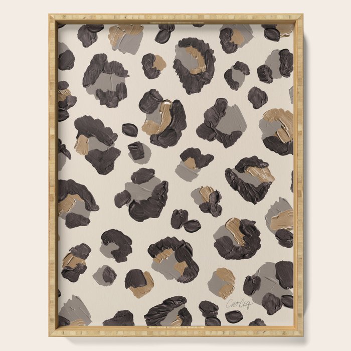 Leopard Print â Neutral Serving Tray Gallery Image 1