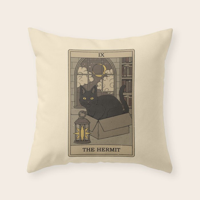 The Hermit Throw Pillow Gallery Image 6