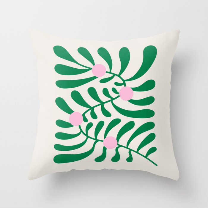 Summer Bloom: Matisse Day Edition Throw Pillow Gallery Image 1