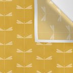 Dragonfly Pattern XIV Golden Yellow Wall Tapestry Gallery Image 3