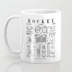 Ice Hockey Player Winter Sport Vintage Patent Print Coffee Mug Gallery Image 3