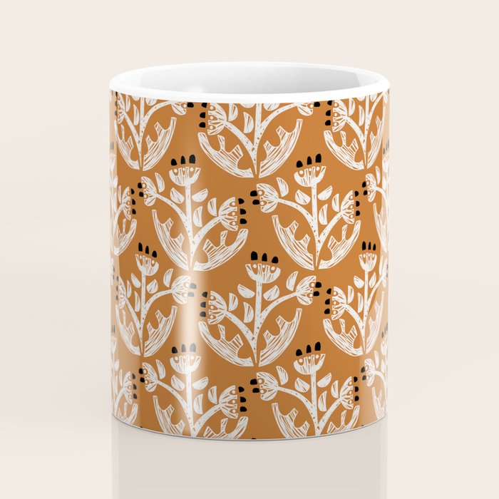 Black Forest flowers terracotta Coffee Mug Gallery Image 4