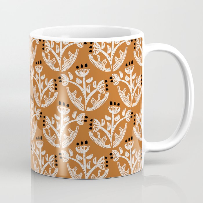 Black Forest flowers terracotta Coffee Mug Gallery Image 1