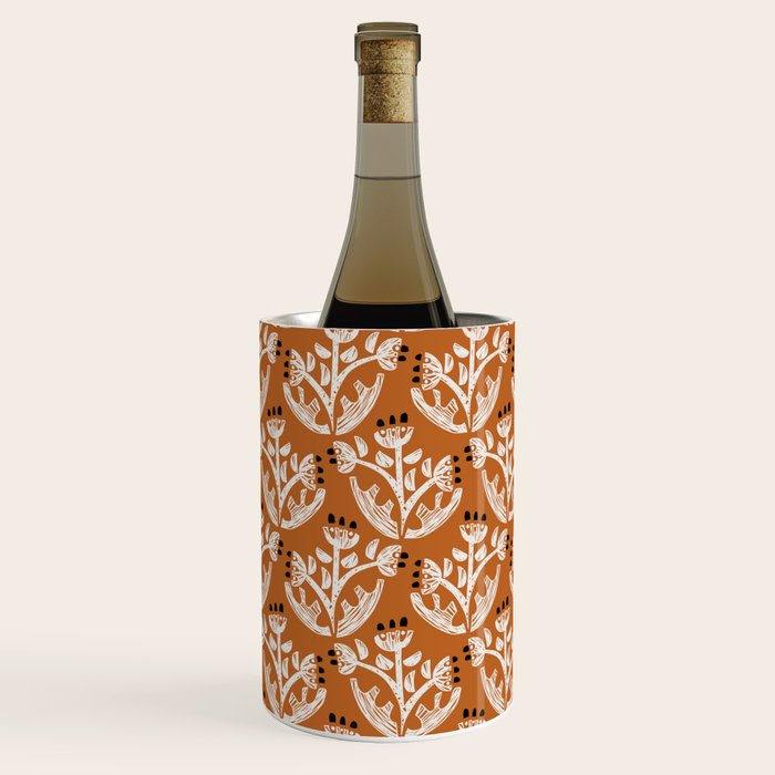 Black Forest flowers terracotta Wine Chiller Gallery Image 2