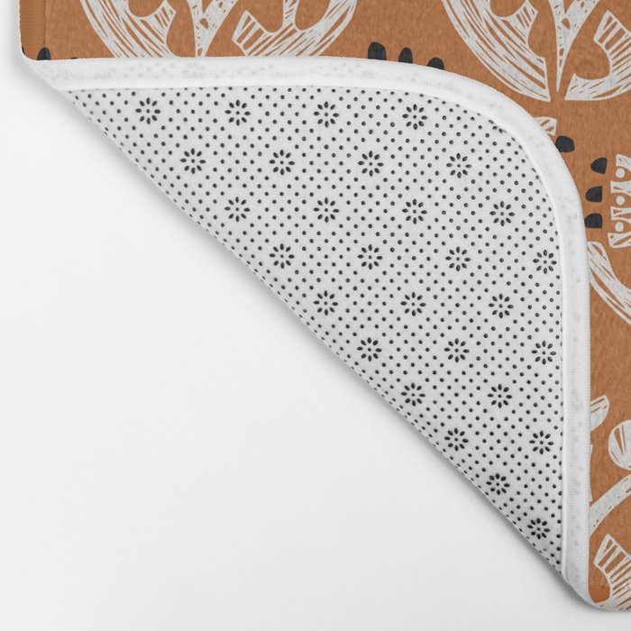 Black Forest flowers terracotta Bath Mat Gallery Image 2