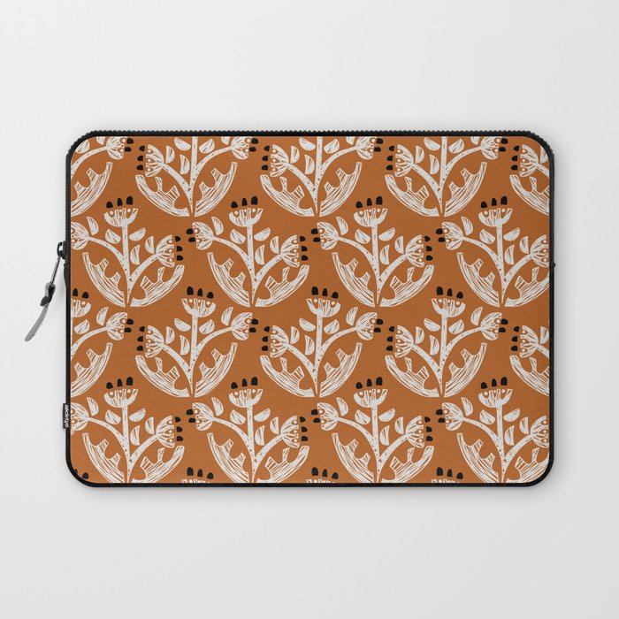 Black Forest flowers terracotta Laptop Sleeve