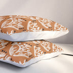 Black Forest flowers terracotta Pillow Sham Gallery Image 3