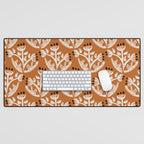 Black Forest flowers terracotta Desk Mat Gallery Image 1