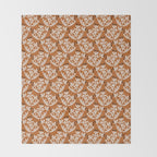 Black Forest flowers terracotta Throw Blanket Gallery Image 2