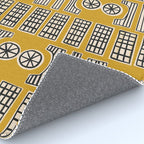 Handcut Geometry - Mustard Rug Gallery Image 4