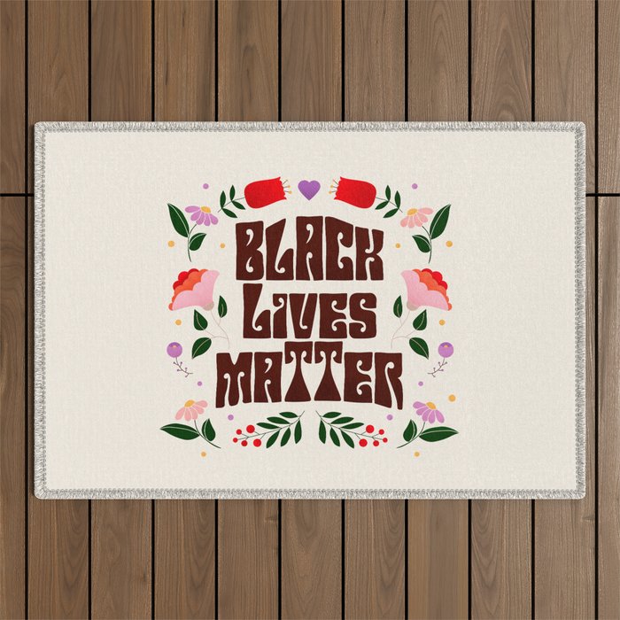 Black Lives Matter Outdoor Rug Gallery Image 1
