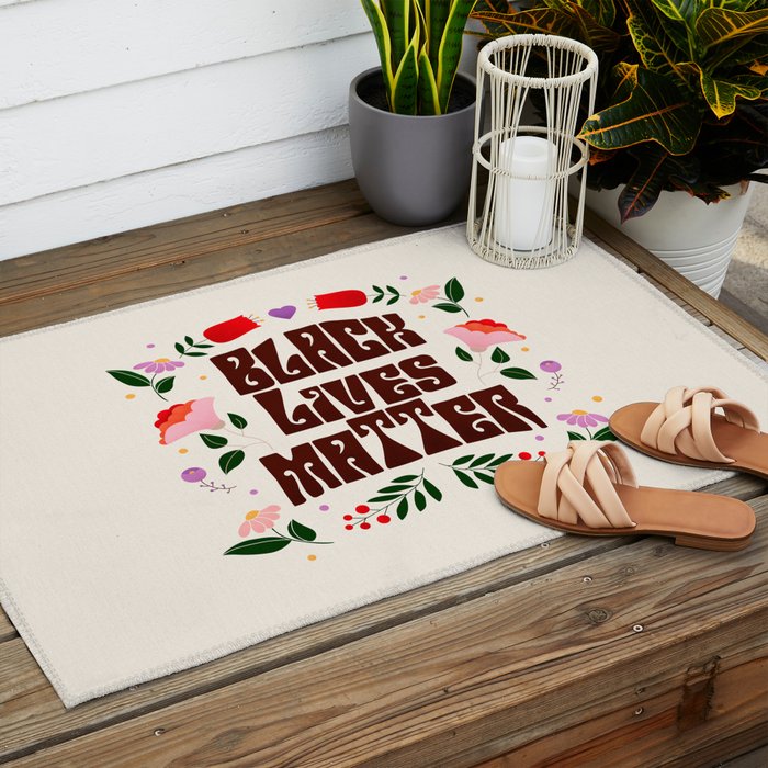 Black Lives Matter Outdoor Rug Gallery Image 2