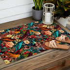 FLORAL AND BIRDS XVII Outdoor Rug Gallery Image 2