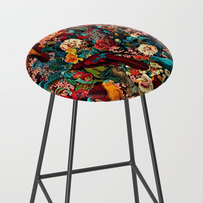 FLORAL AND BIRDS XVII Stool Gallery Image 2