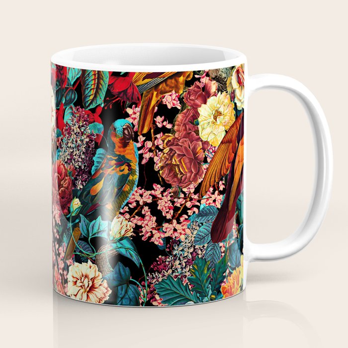 FLORAL AND BIRDS XVII Coffee Mug Gallery Image 1