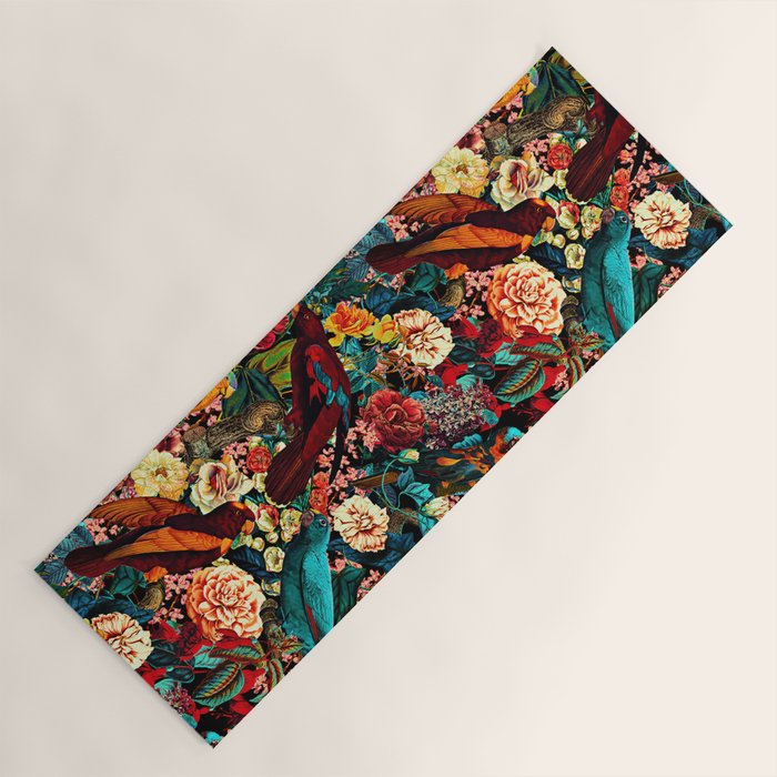 FLORAL AND BIRDS XVII Yoga Mat Gallery Image 1