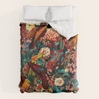 FLORAL AND BIRDS XVII Duvet Cover Gallery Image 6