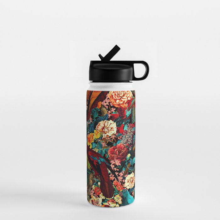 FLORAL AND BIRDS XVII Water Bottle Gallery Image 1