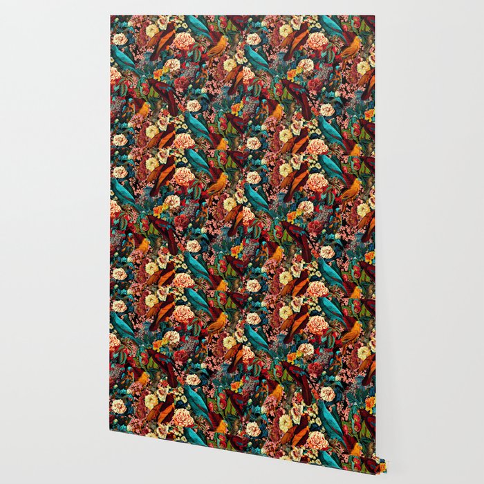 FLORAL AND BIRDS XVII Wallpaper Gallery Image 2