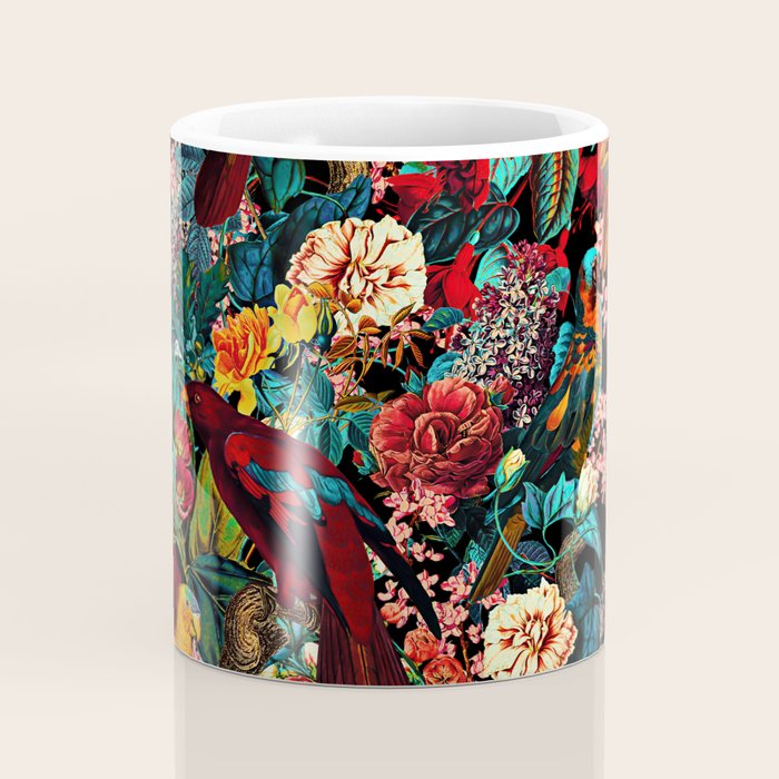 FLORAL AND BIRDS XVII Coffee Mug Gallery Image 4
