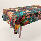 FLORAL AND BIRDS XVII Tablecloth Gallery Image 1