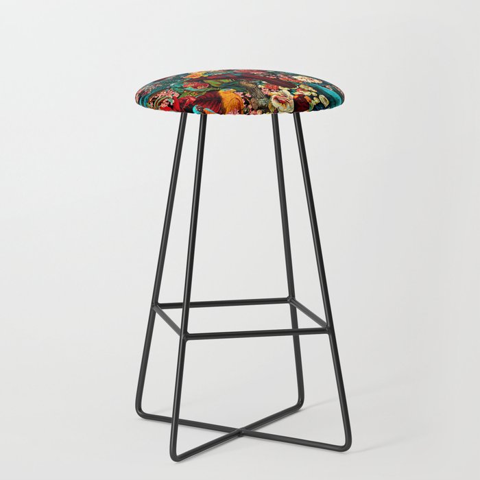 FLORAL AND BIRDS XVII Stool Gallery Image 1
