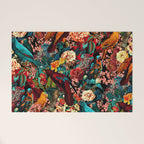FLORAL AND BIRDS XVII Welcome Mat Gallery Image 1