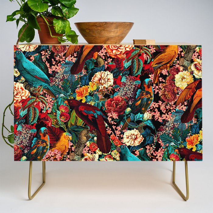 FLORAL AND BIRDS XVII Credenza Gallery Image 1