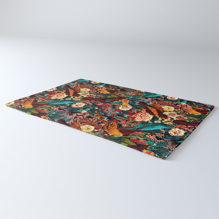 FLORAL AND BIRDS XVII Rug Gallery Image 3